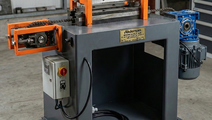 Tüp tepe yarma (yatay broş) makinesi, kilit üretiminde kullanılan tüp parçalarının tepe yarma işlemini hızlı ve hassas şekilde gerçekleştiren sanayi tipi üretim makinesidir.