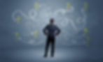 Man deciding his path forward for the future