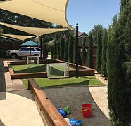 Playground and backyard shade sail