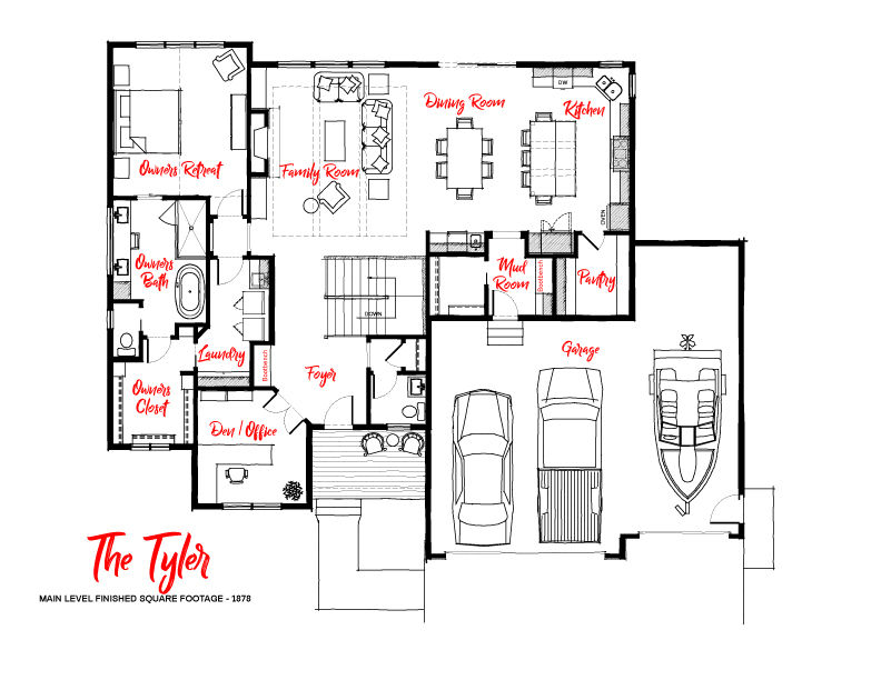 Larson Main Floor sketch