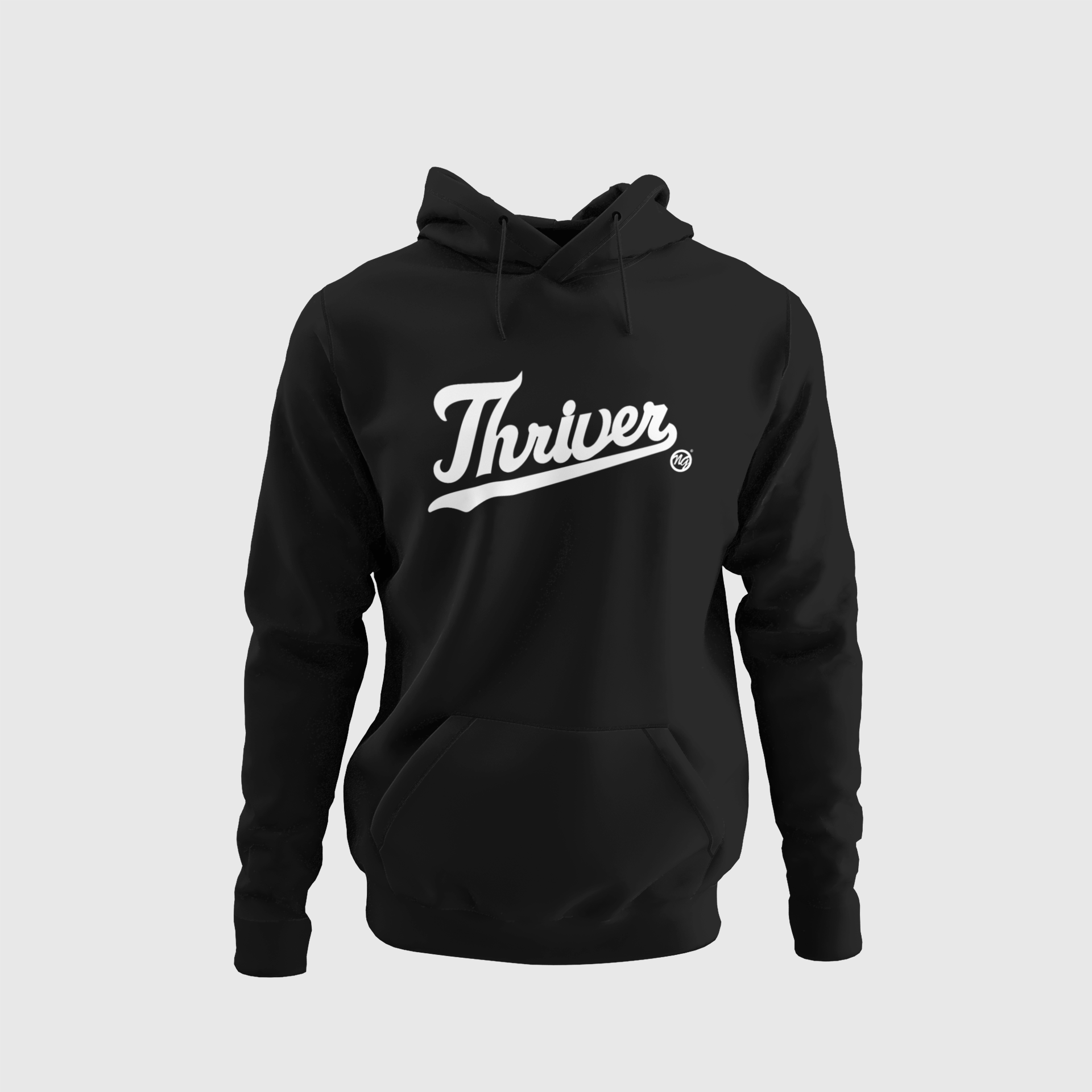 Thriver Unisex Hoodie (Black/White)