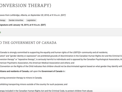 Ally Alert: Help ban conversion therapy in Canada