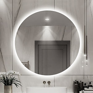 מראה עם תאורה דקורטיבית