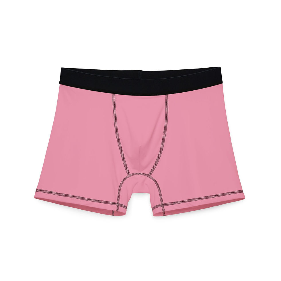 Comfortable Pink Men's Boxer Briefs for Everyday Wear