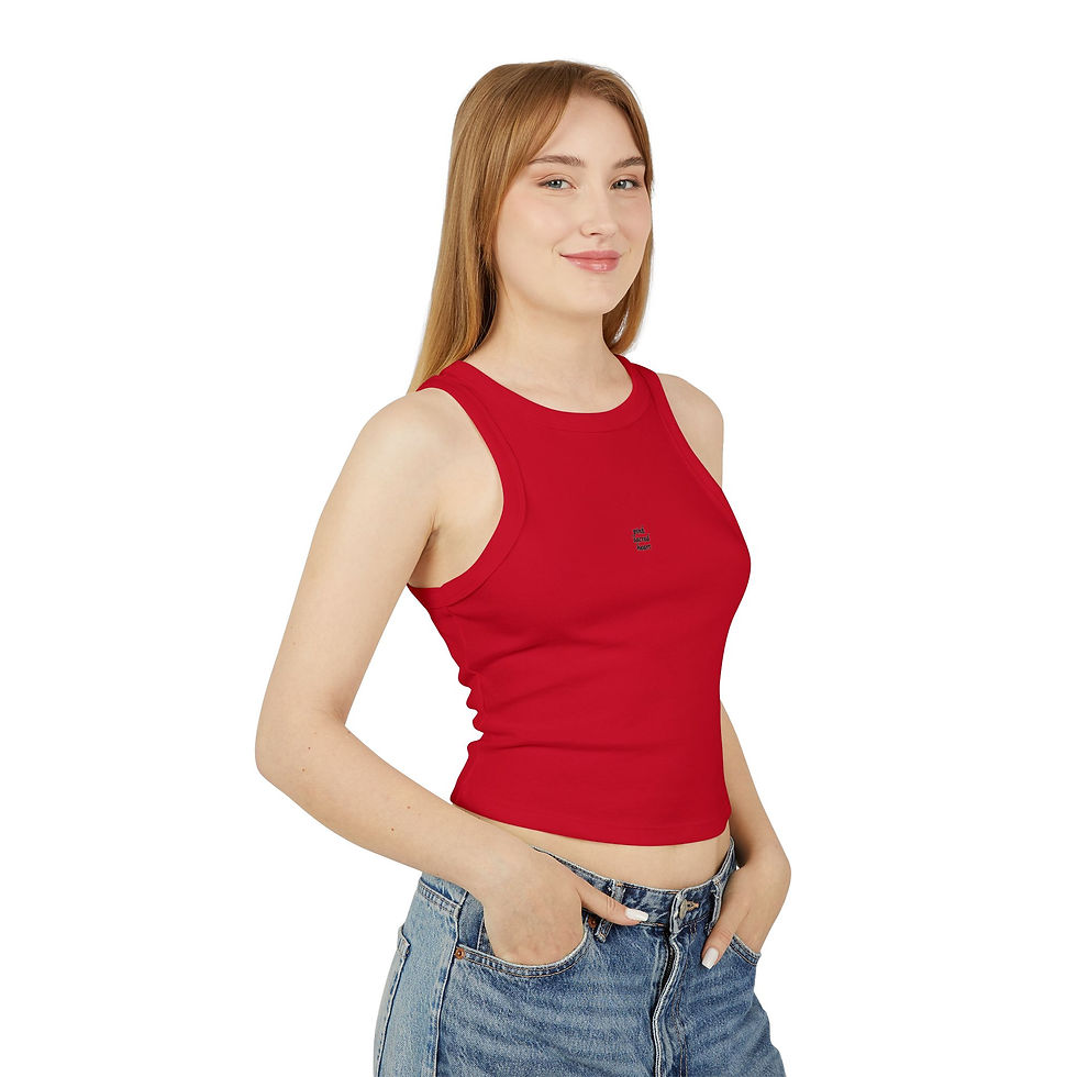 Miniatura: Women's Micro Rib Racer Tank Top