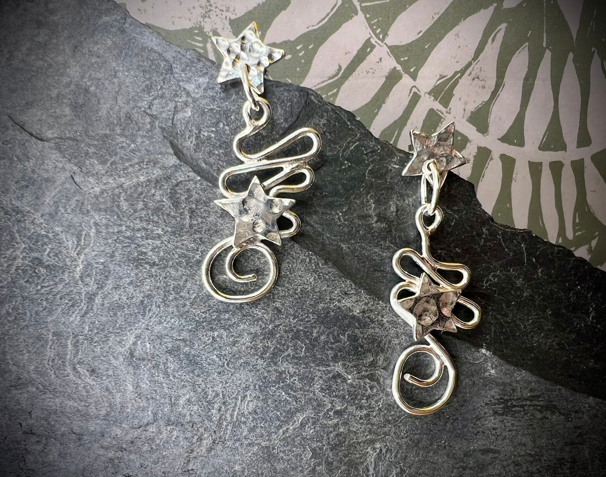 Alice Nebula Drop Studs