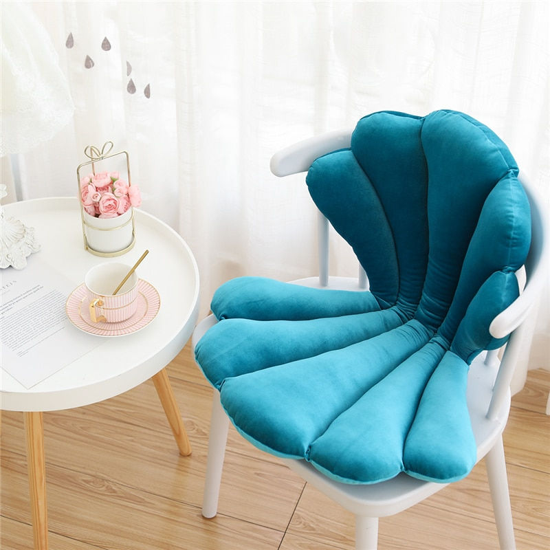 Thumbnail: Luxury Velvet Shell Stuffed Chair Seat Cushion