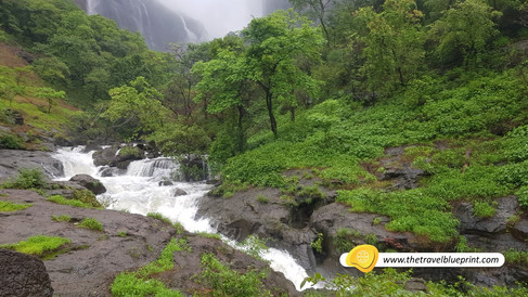 Running Water Streams on the way Devkund Waterfall