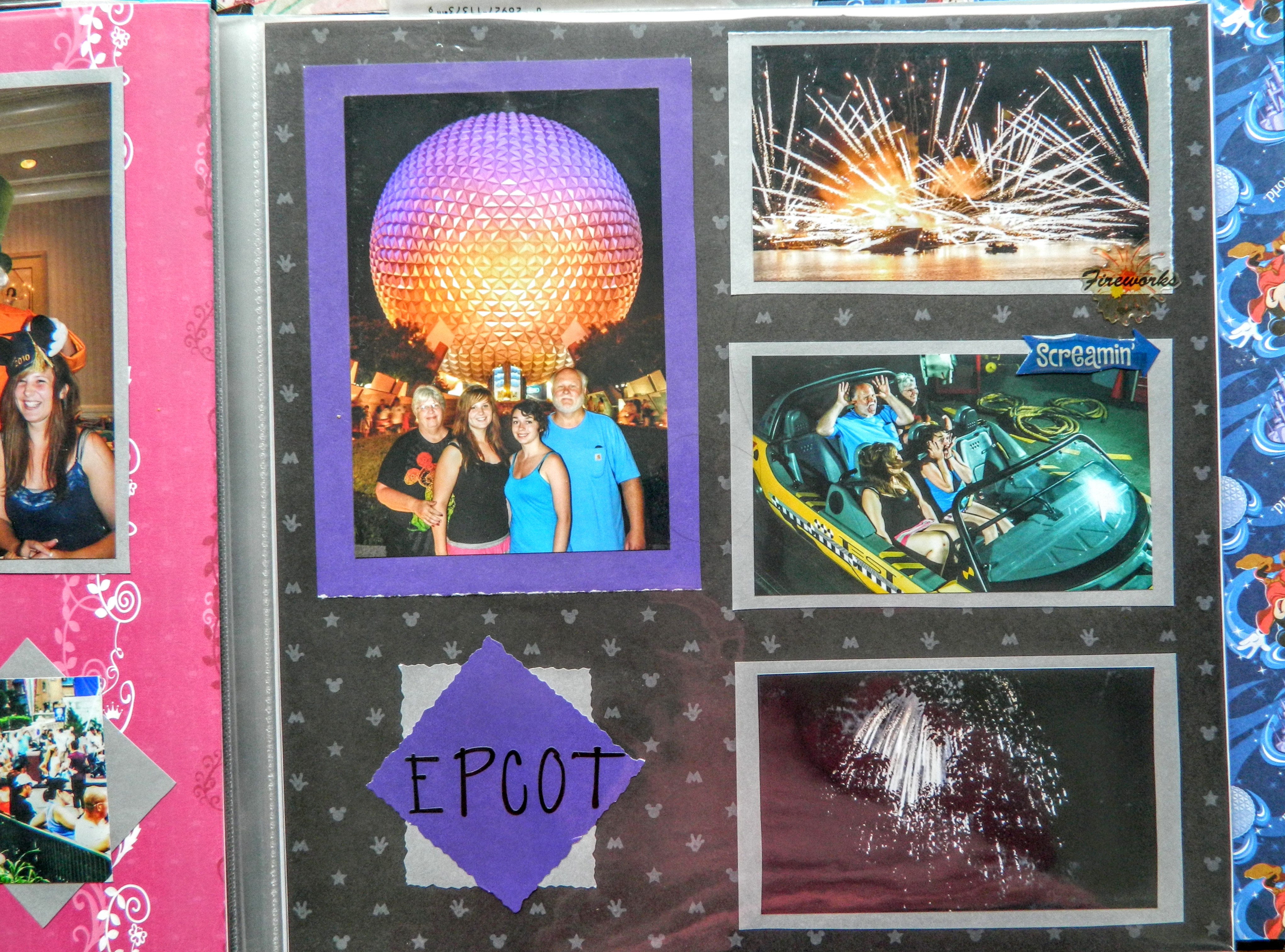 epcot scrapbook