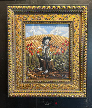 Original Oil Painting Half-Step Toodeloo by Artist Richard Biffle 2023