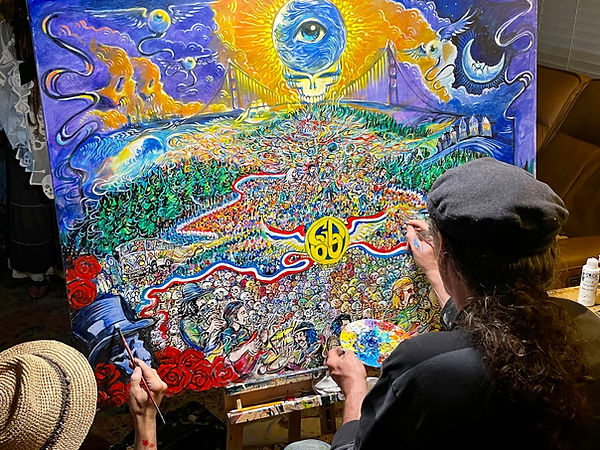 Artists Richard Biffle & Scramble Campbell Grateful Dead 60 Years 2025.jpg