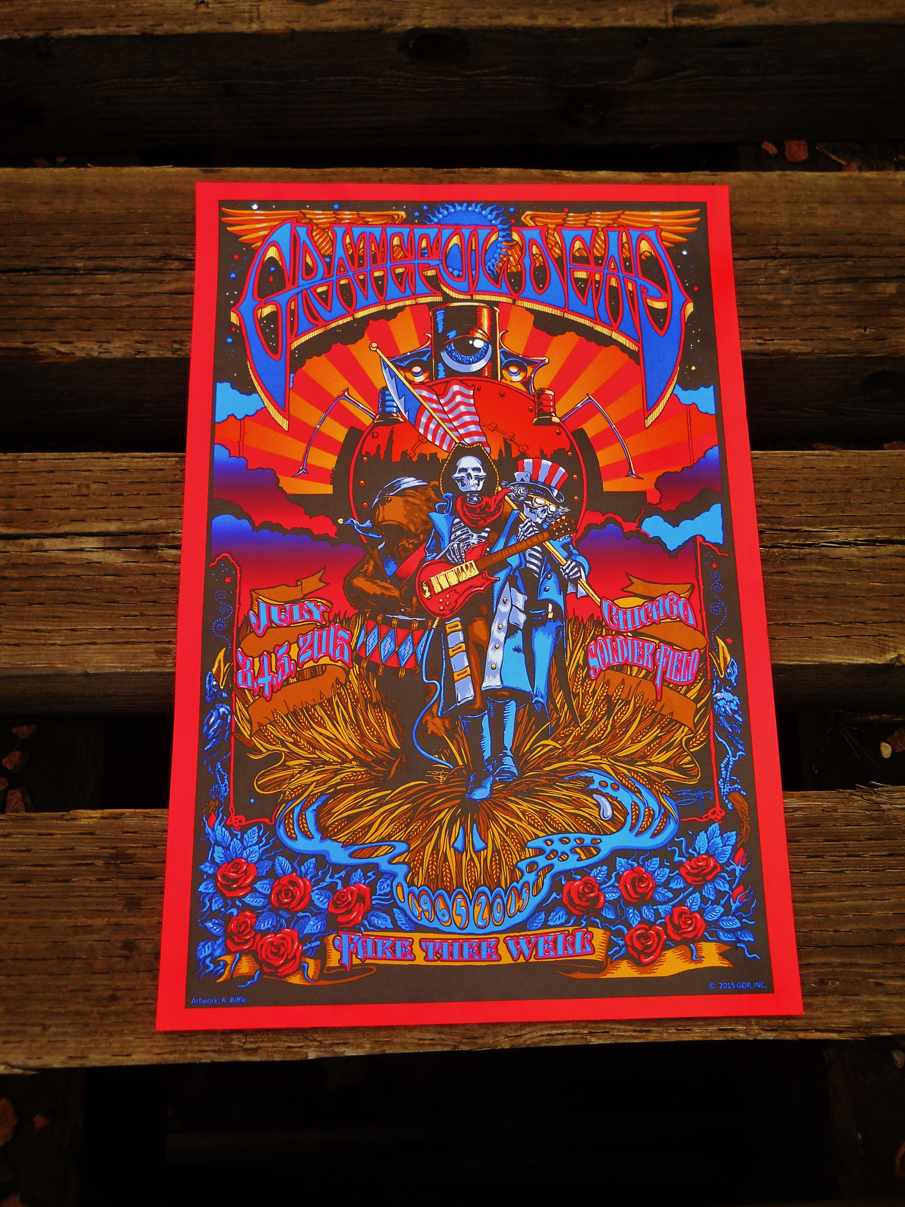 Grateful Dead "Fare Thee Well" Screen Print
