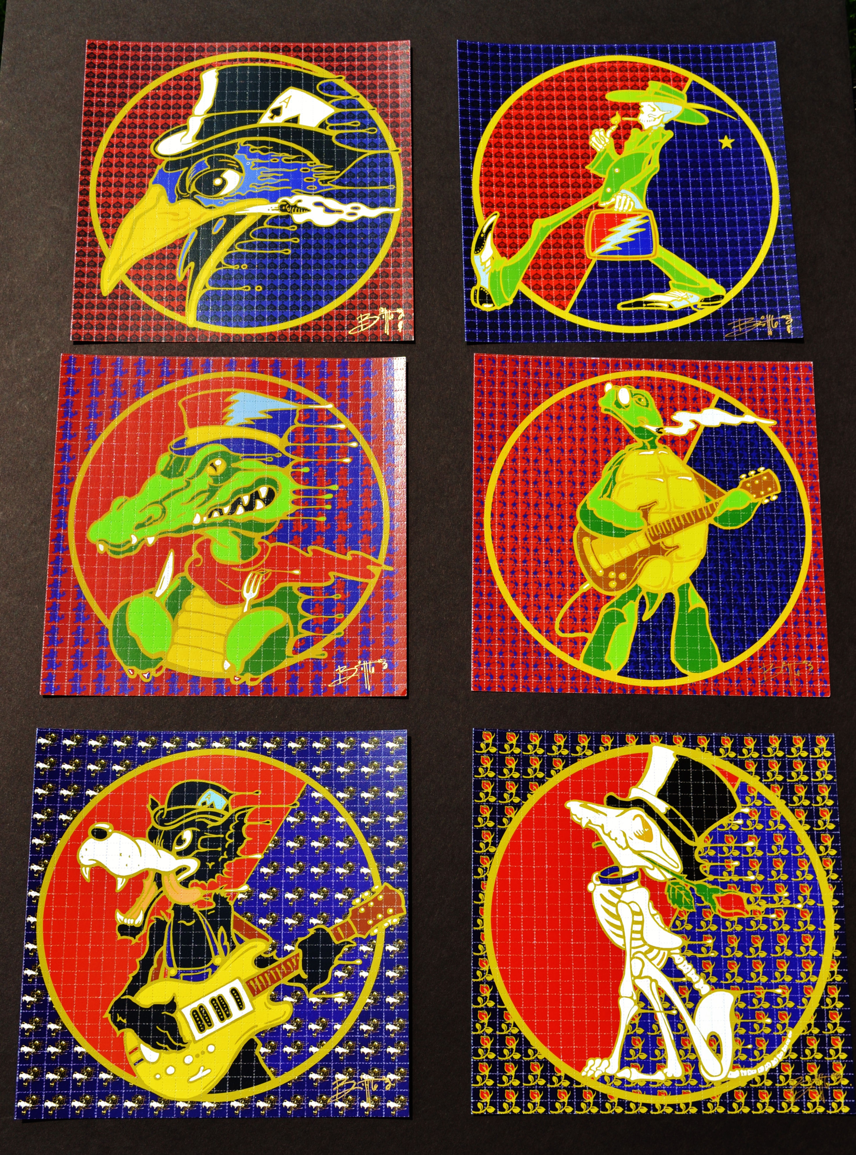 "SteppIN Out" Set of 6 Blotter Prints