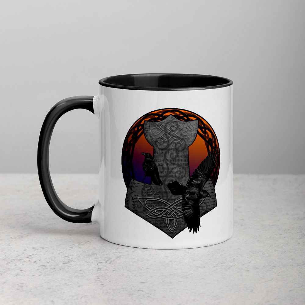 Raven Hammer Ceramic Mug (Black Inside)