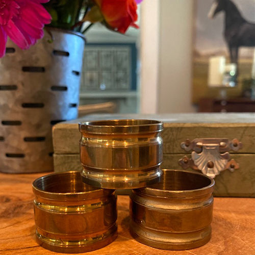 Thumbnail: Vintage Brass Napkin Rings