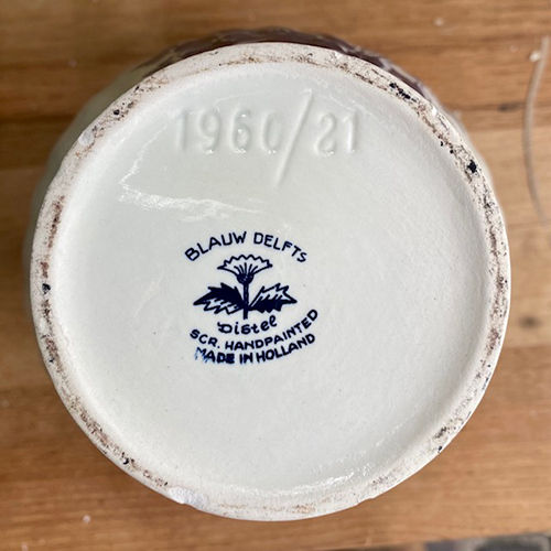 Thumbnail: Delft Hand-Painted Vase