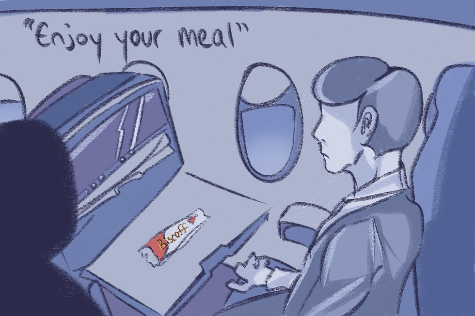 Cartoon: The descent of airline food