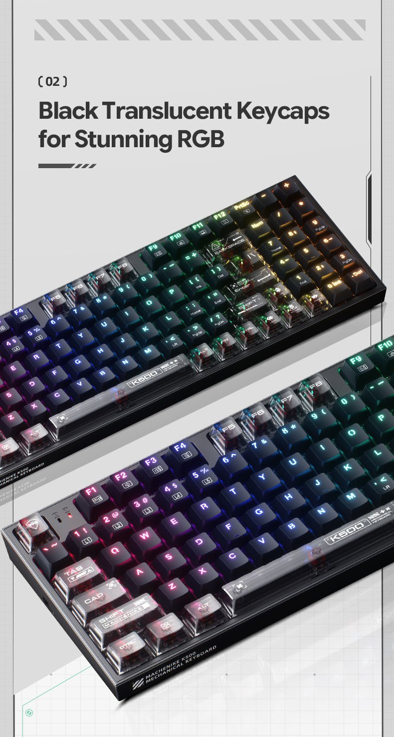 Thumbnail: Machenike K500-B94 Pro Mechanical Gaming Keyboard (94% Layout)