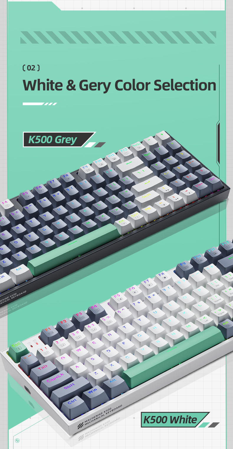 Thumbnail: Machenike K500-B94 Pro Mechanical Gaming Keyboard (94% Layout)