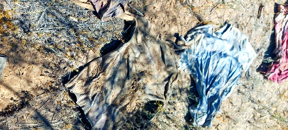 Prendas encontradas en las excavaciones. Fuente: Brújula News