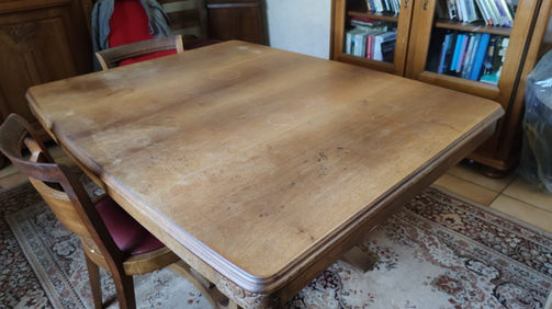 Table avant rénovation