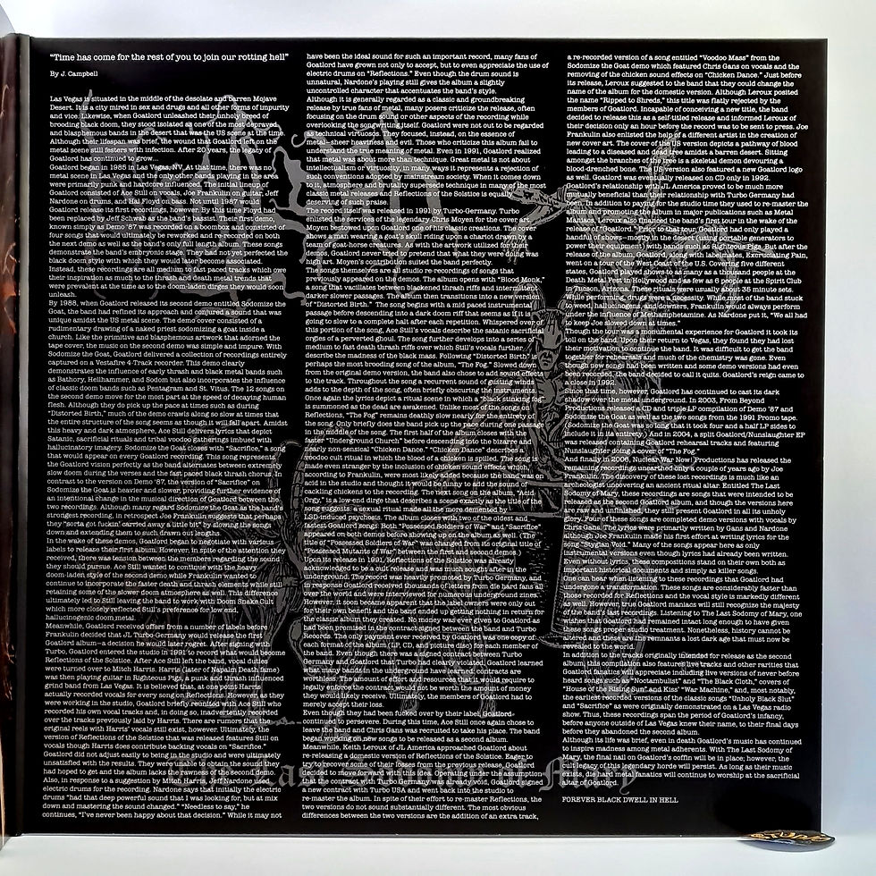 Miniatura: Goatlord - The Last Sodomy of Mary (Compilation Limited Editon LP)