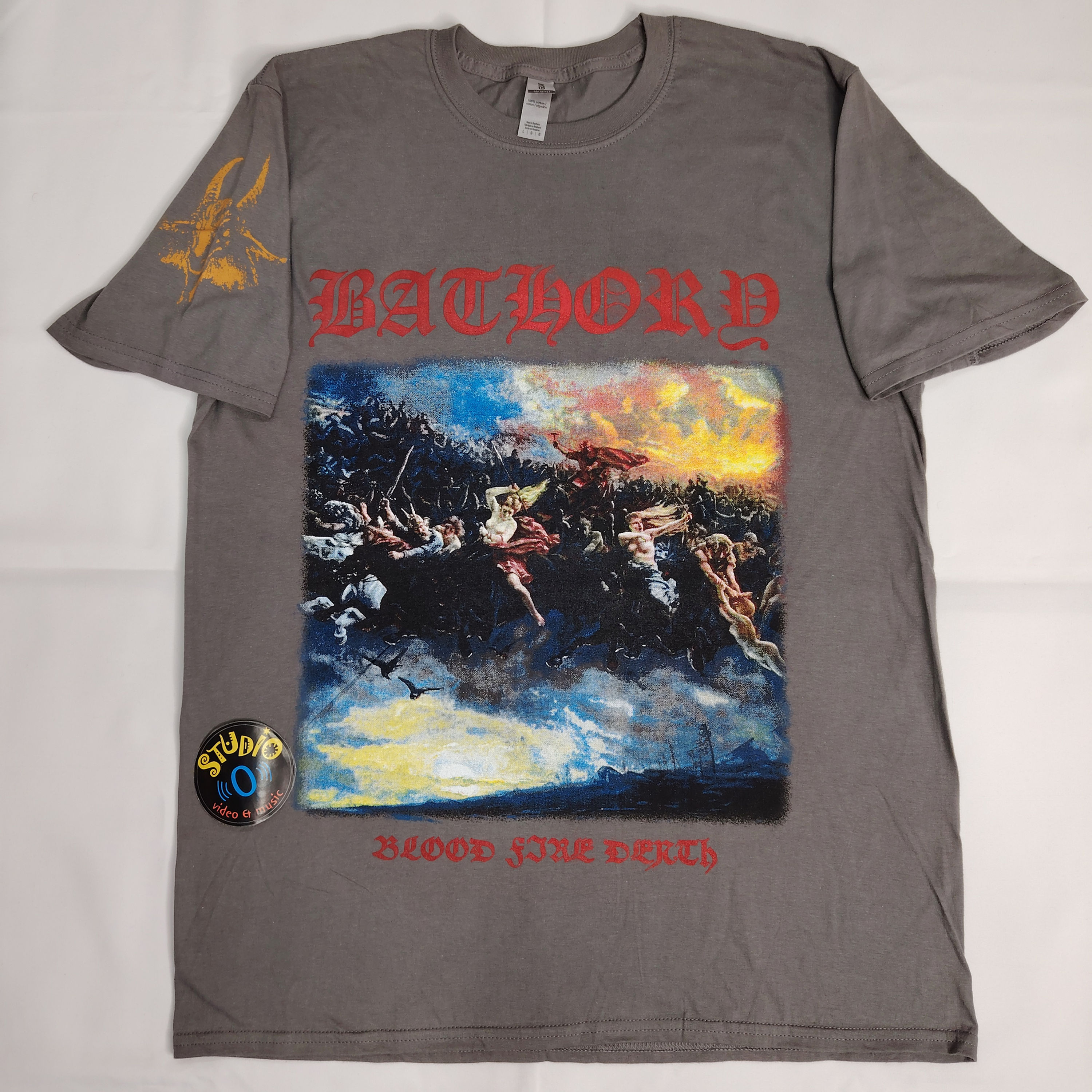 Bathory - Blood Fire Death Grey (T-shirt-L)