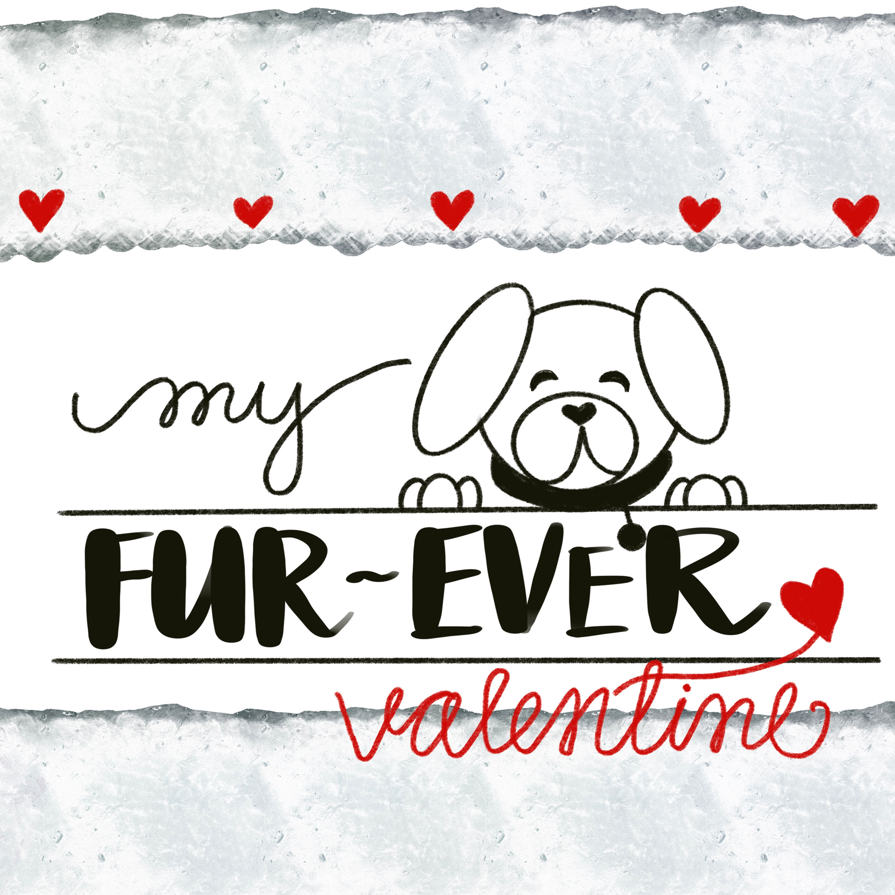My Furever Valentine print