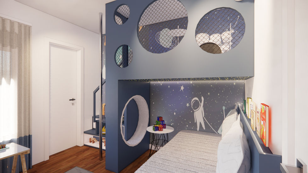 David 1 ano quarto de menino