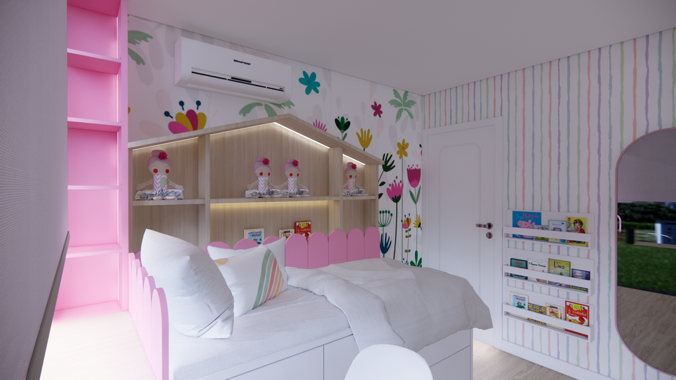 Luísa 4 anos quarto de menina