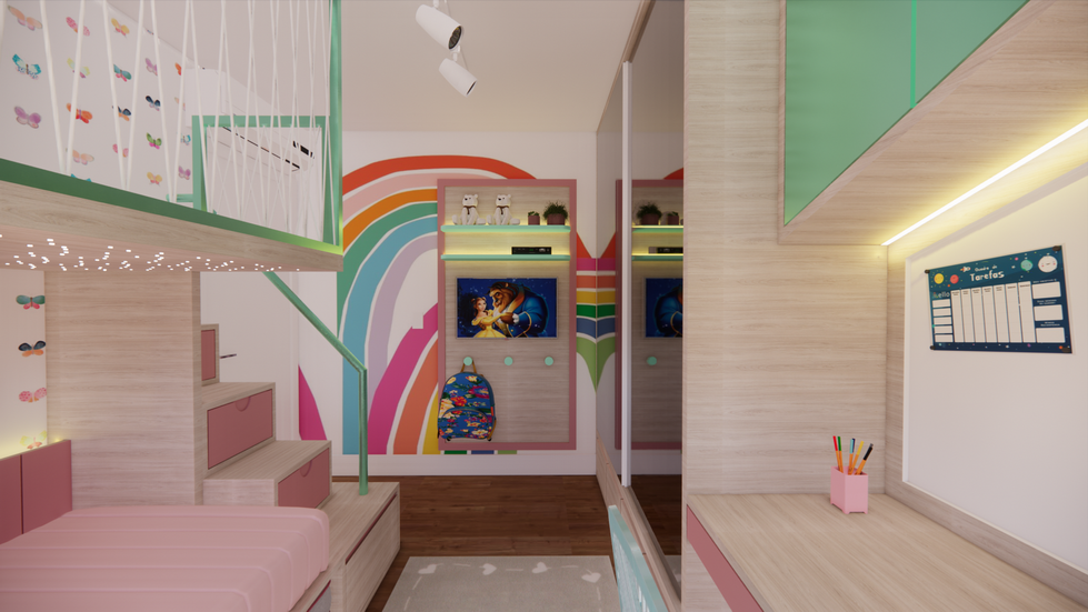 Luiza 6 anos quarto de menina