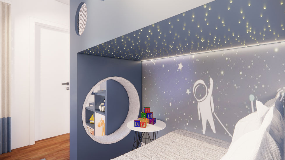 David 1 ano quarto de menino