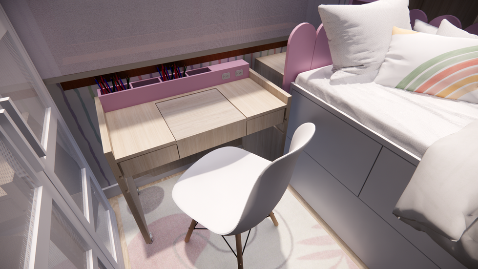 Luísa 4 anos quarto de menina