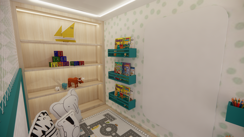 Henry 4 anos quarto de menino