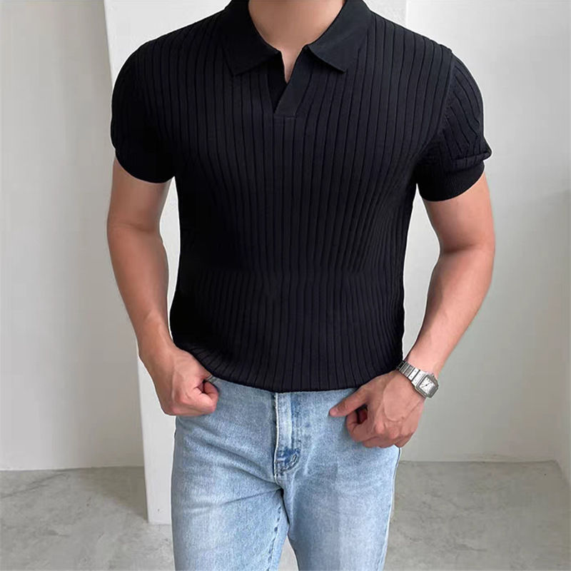 Thumbnail: Summer Sports And Leisure Slim Fit T-Shirt Fashionable Men's Golf Polo Shirt Ope