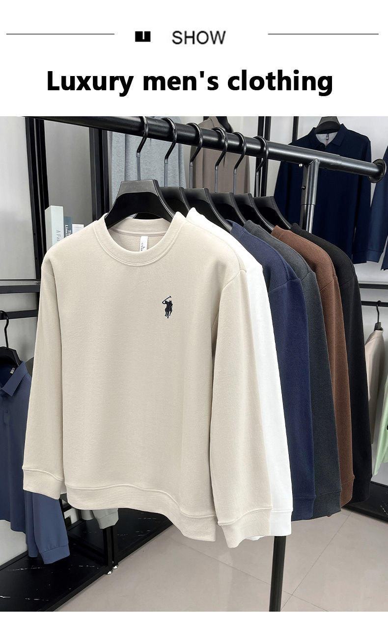 Thumbnail: Luxury brand long sleeve T-shirt men's autumn Paul trendy exquisite pony embroid