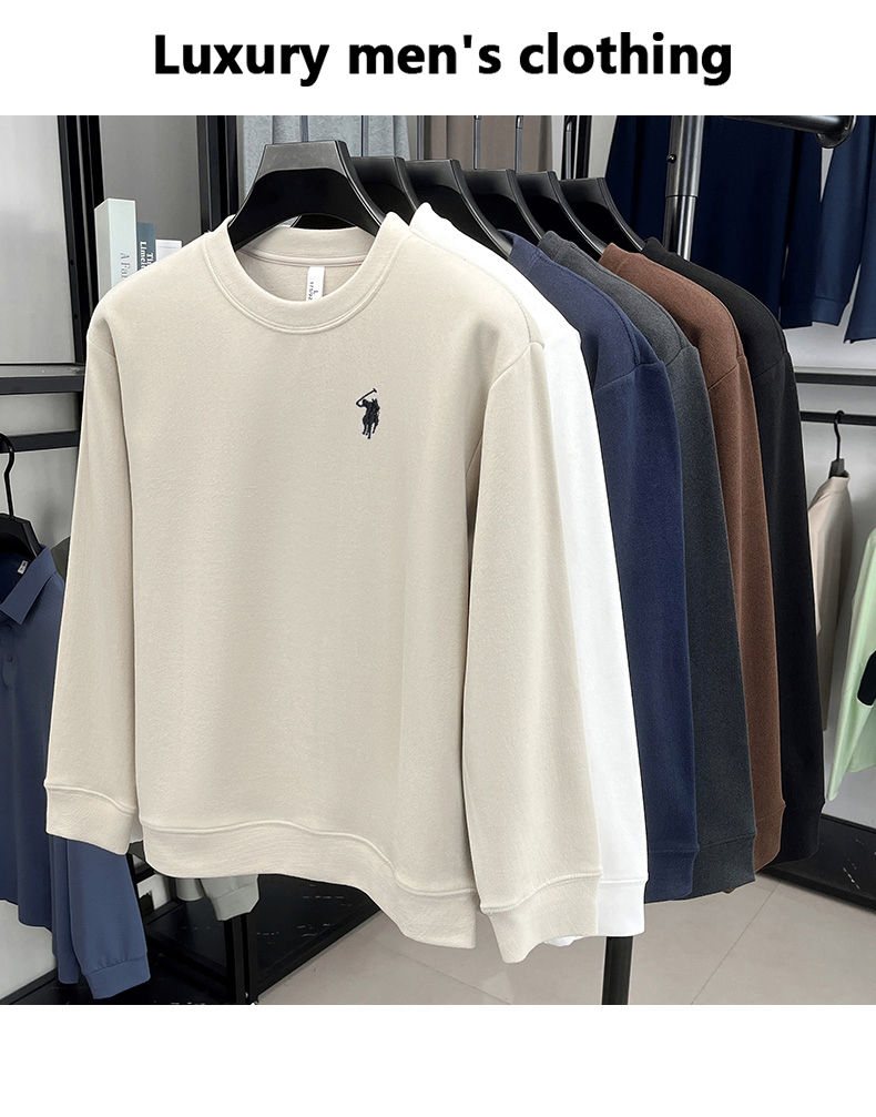 Thumbnail: Luxury brand long sleeve T-shirt men's autumn Paul trendy exquisite pony embroid