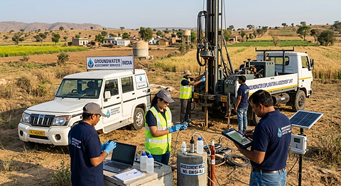 Groundwater Assessment Services Kolkata, W.B.Determine Groundwater Availability Groundwater Survey Services,Groundwater Mapping,Hydrogeological Survey,Groundwater Quality Testing