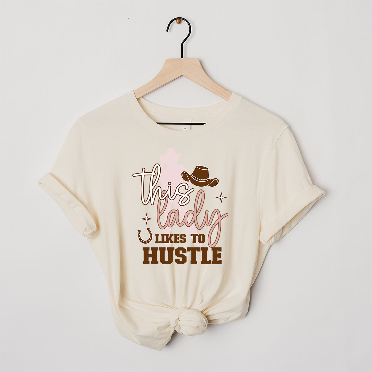 DTF Transfer - This Lady Likes To Hustle
