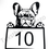 Thumbnail: sticker Franse Bulldog