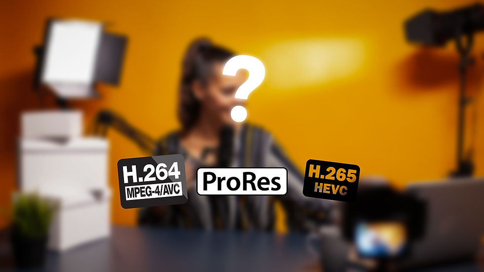 Les codecs en vidéo.