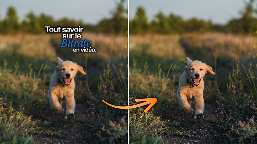 Le bitrate en vidéo.