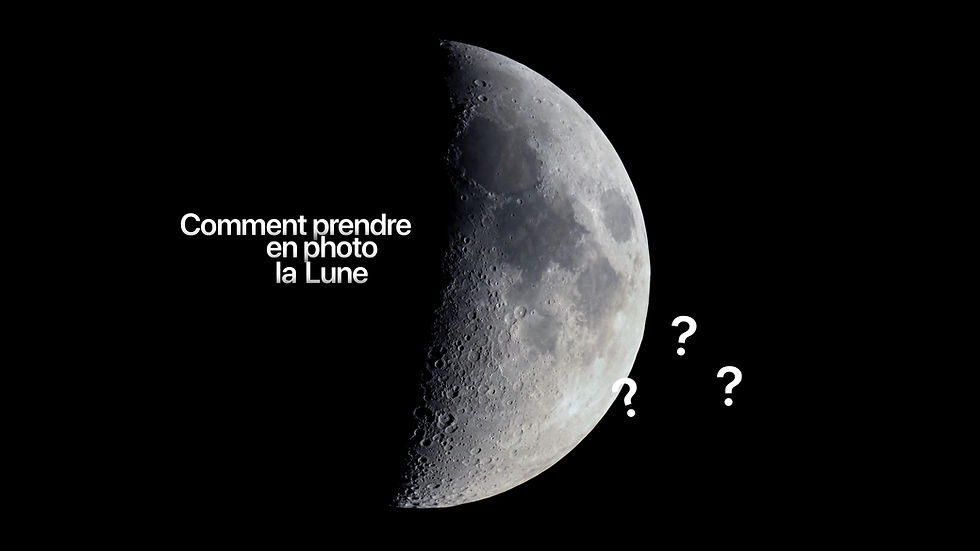 Prendre en photo la Lune.