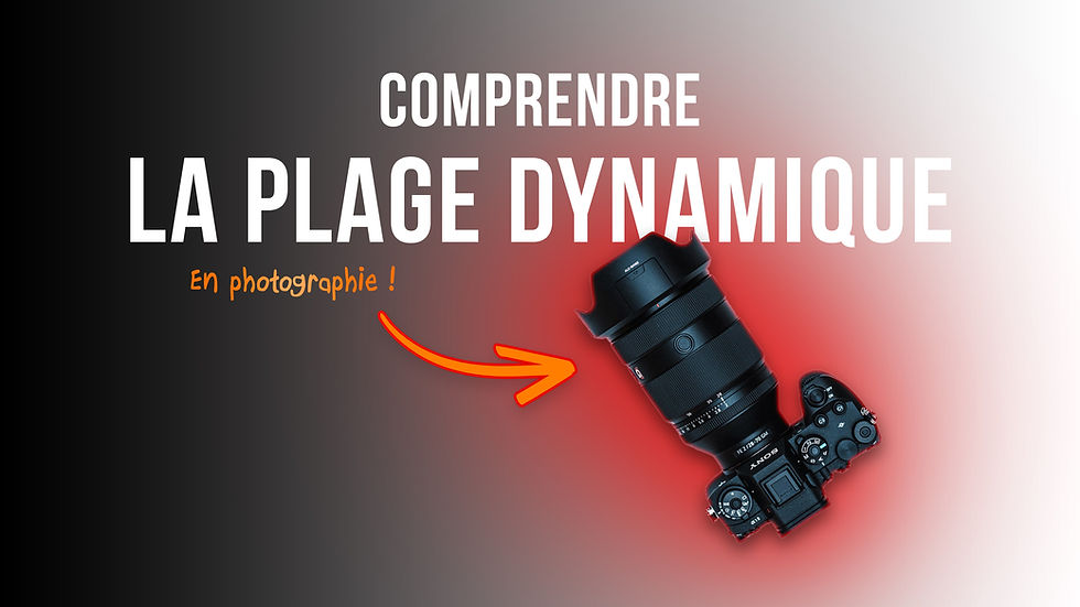 La plage dynamique en photographie.
