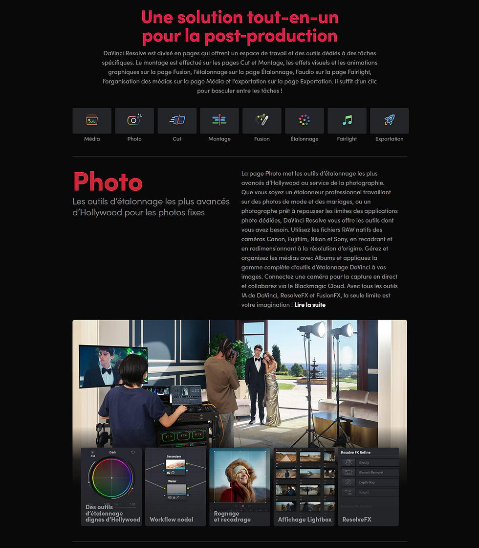 Nouveautés Davinci Resolve 21.