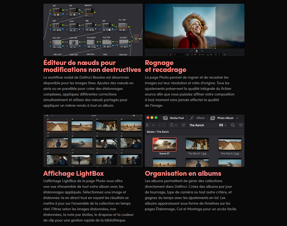 Nouveauté Davinci Resolve 21.
