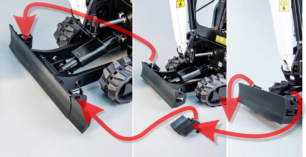 Miniature : Mini-Bagger JX-E20 RTR mit Hydraulik 1:14