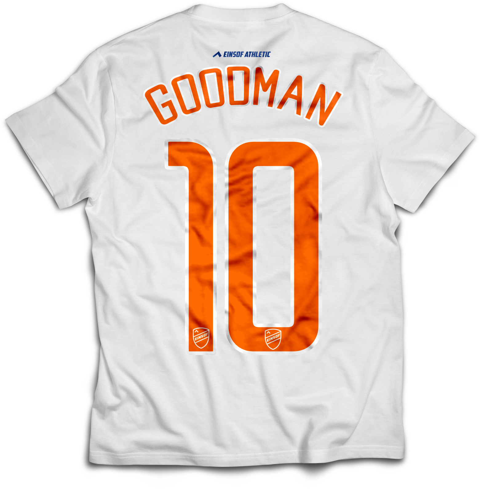 החולצה המקורית של ב״ס אבני חן | סמל מודפס צבעוני | מספר שחקן גדול וקטן בחזית