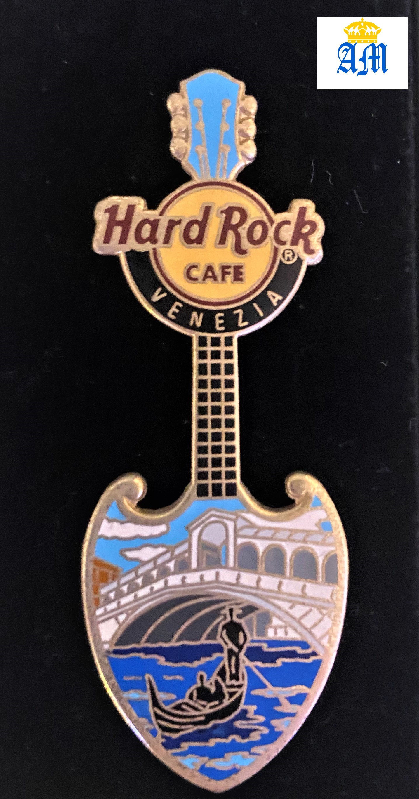 HARD ROCK CAFE VENICE PIN - venezia pin with gondola and rialto bridge Pin