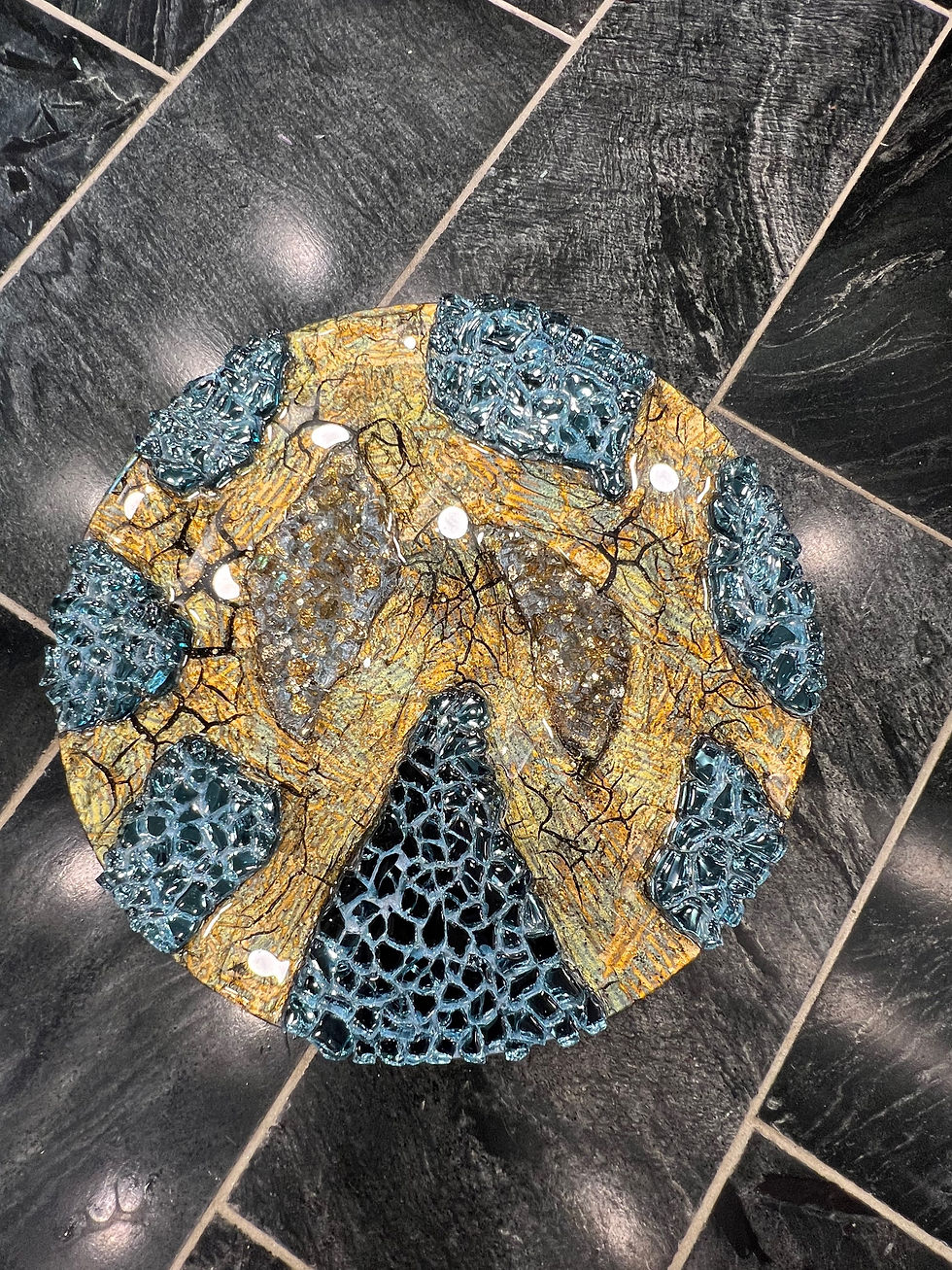 Thumbnail: “Immortal Ground”  16” resin wall art 